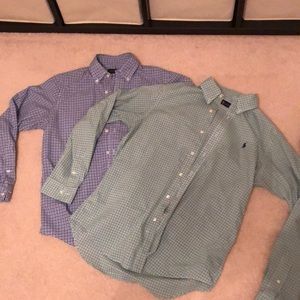 Ralph Lauren button down check shirts size medium